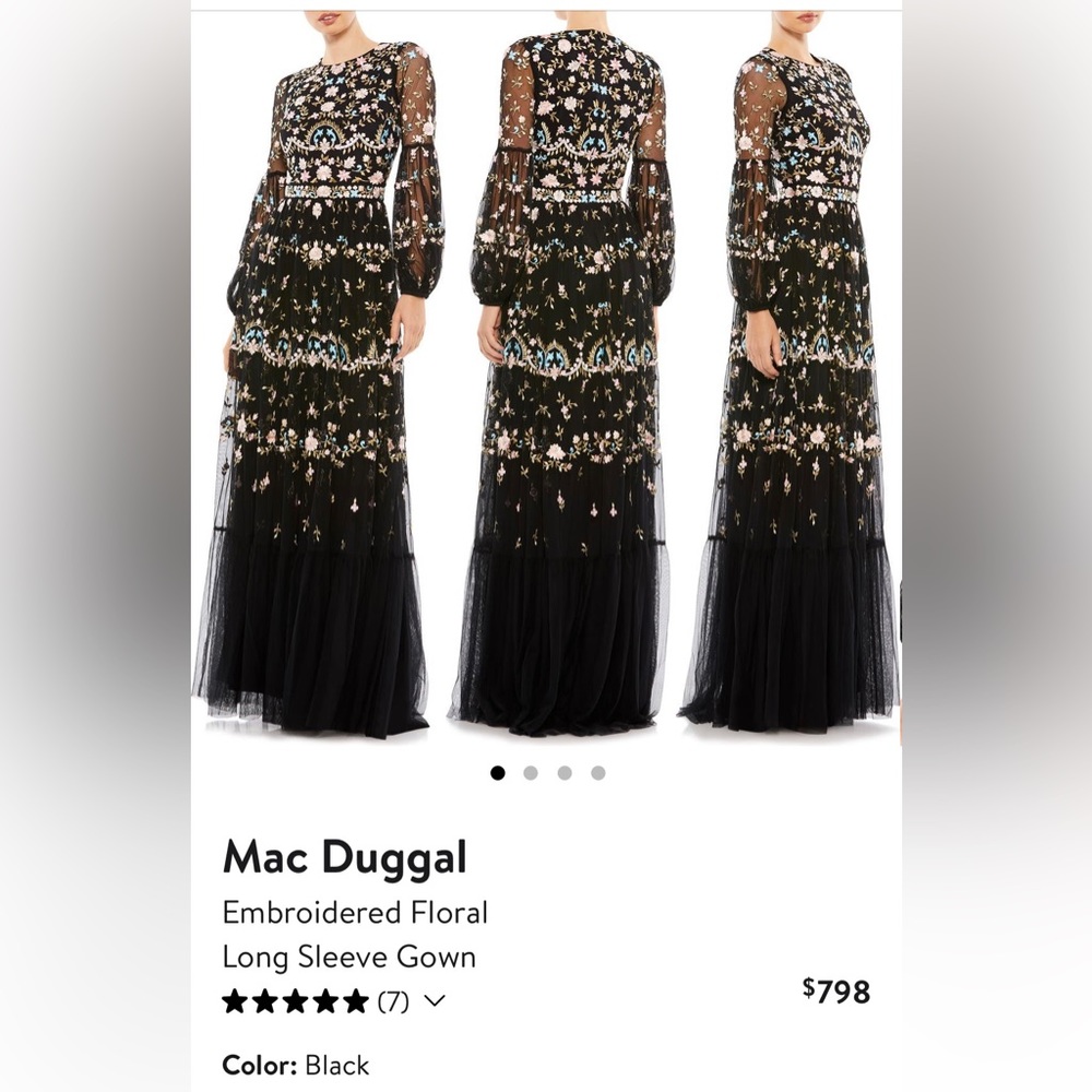 Mac Duggal Formal Long Sleeved Dress